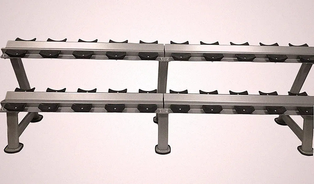 Two Tier 10 Pair Dumbbell Rack
