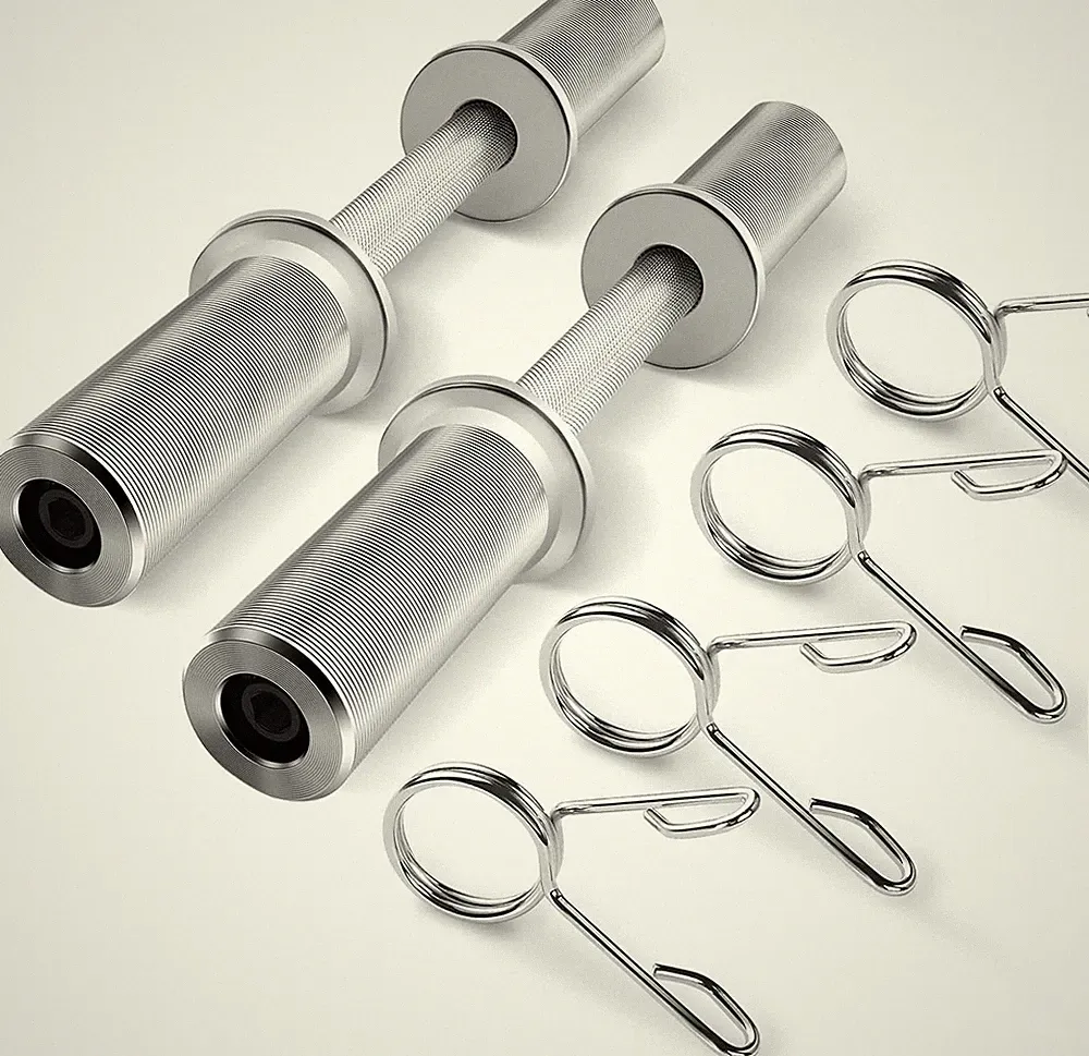 Uboway 16"/20" Olympic Dumbbell Handles: Loadable Dumbbell Bars, Heavy Duty Weig
