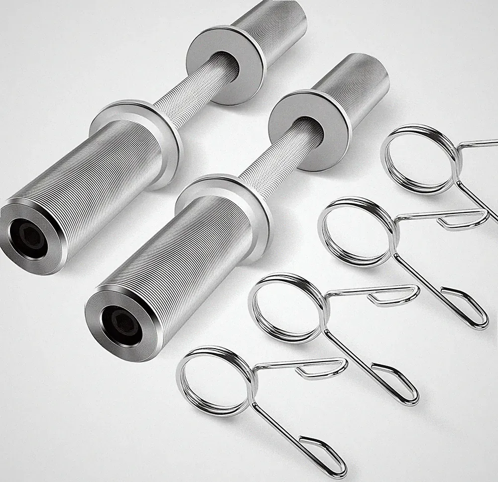 Uboway 16"/20" Olympic Dumbbell Handles: Loadable Dumbbell Bars, Heavy Duty Weig