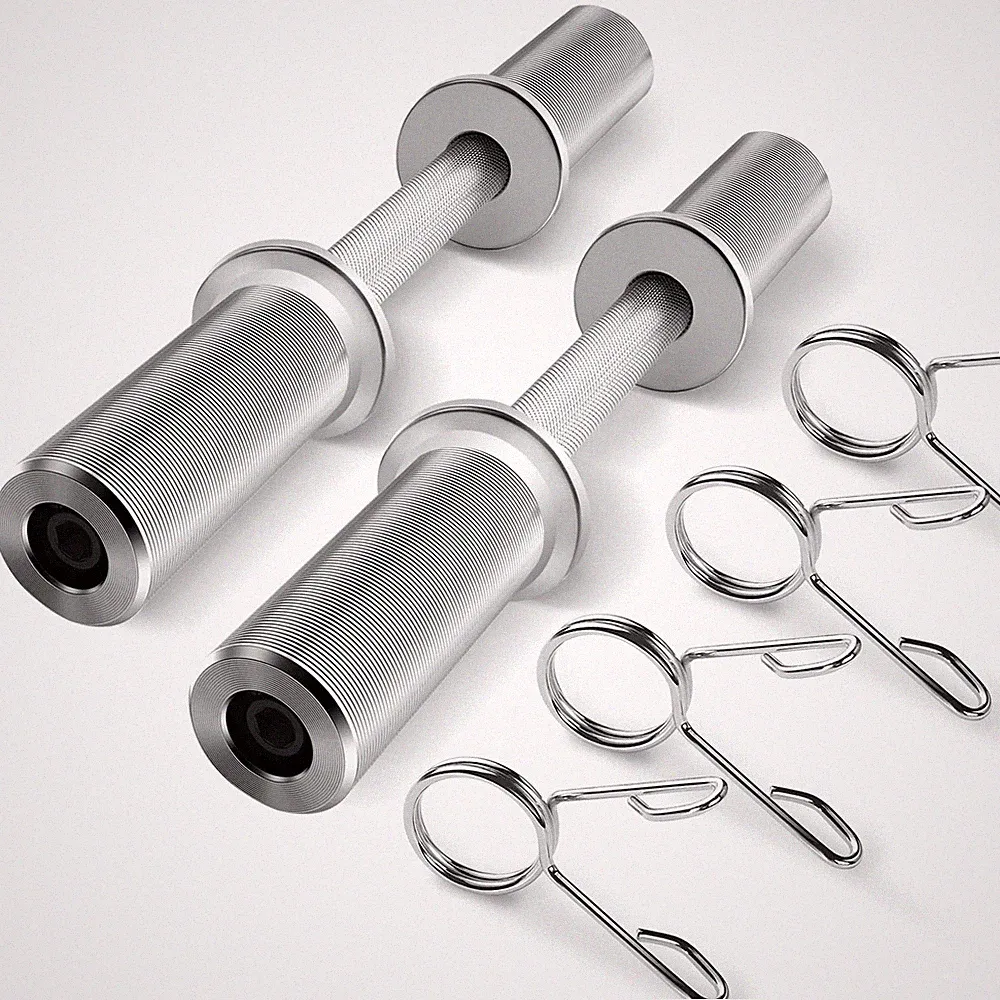 Uboway Olympic Dumbbell Handles 16” /20”Olympic Dumbbell Bar for 2 Olympic Weigh