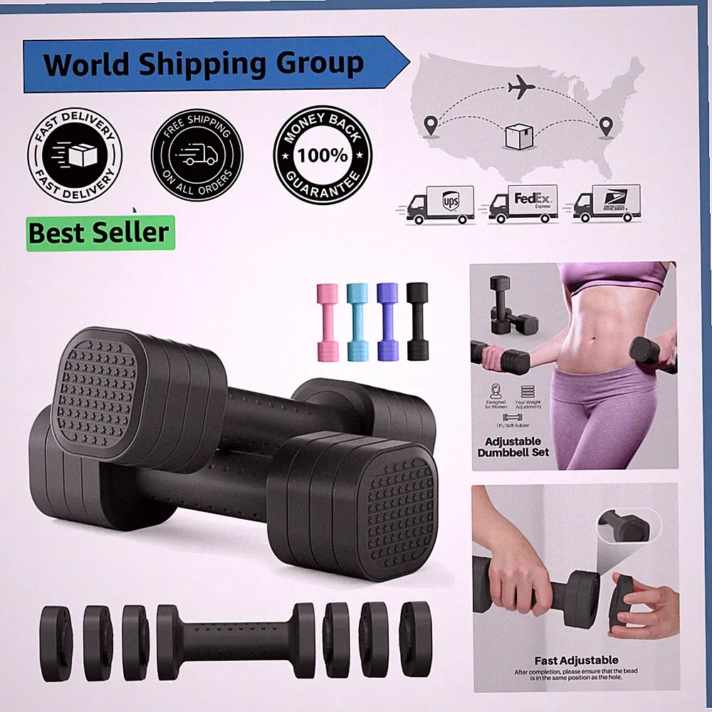 Unique Gift - Zempox Adjustable Dumbbell Set for Fitness Enthusiasts, 2-5 lbs