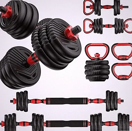 UNNMIIY ADJUSTABLE DUMBBELLS, 10/20/30/45/70/90LBS FREE WEIGHT SET - AD90LBS