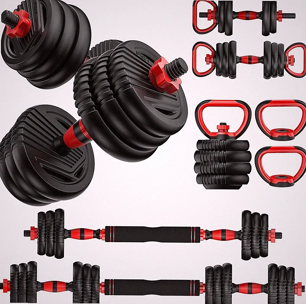 Unnmiiy Adjustable Dumbbells 20/30/45/70/90Lbs Weight Set Connector5 In1