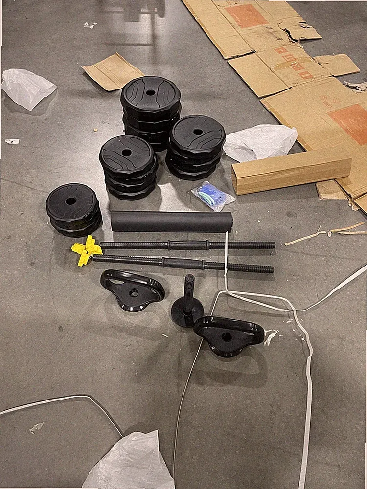 UPGO FEIERDUN ADJUSTABLE DUMBBELLS, 68LBS FREE WEIGHT SET WITH - Scratch & Dent