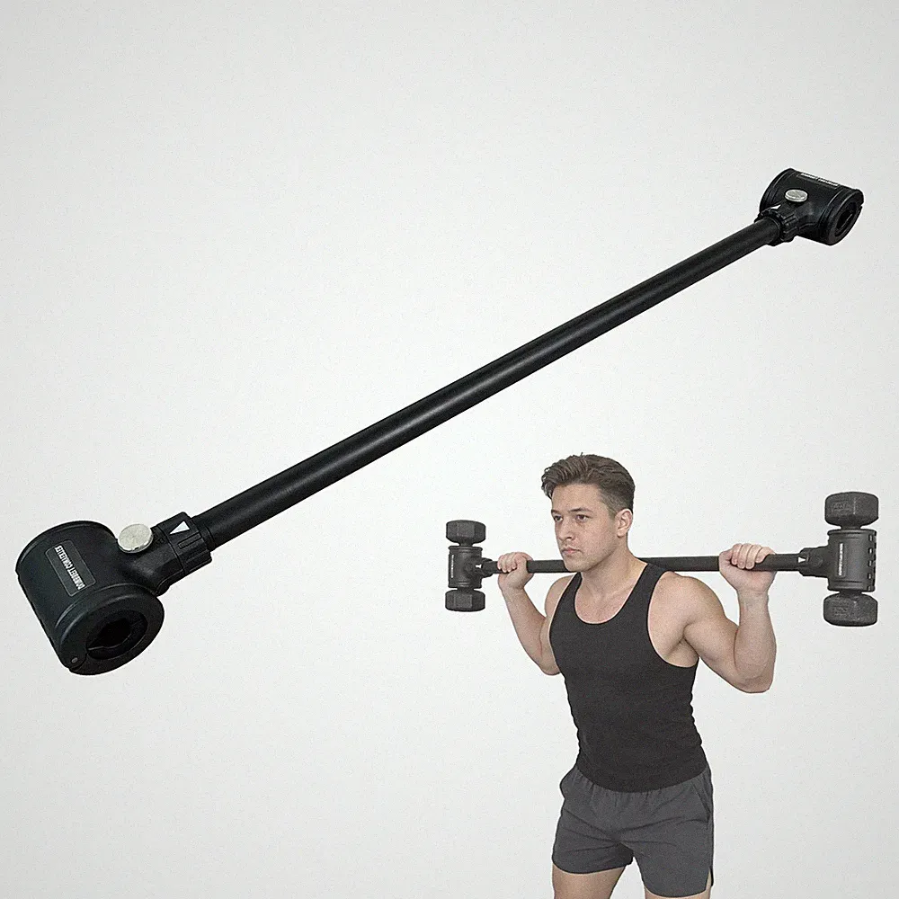 Upgrade Adjustable Weight Straight Dumbbell Barbell Converter Bar Capacitry Gym