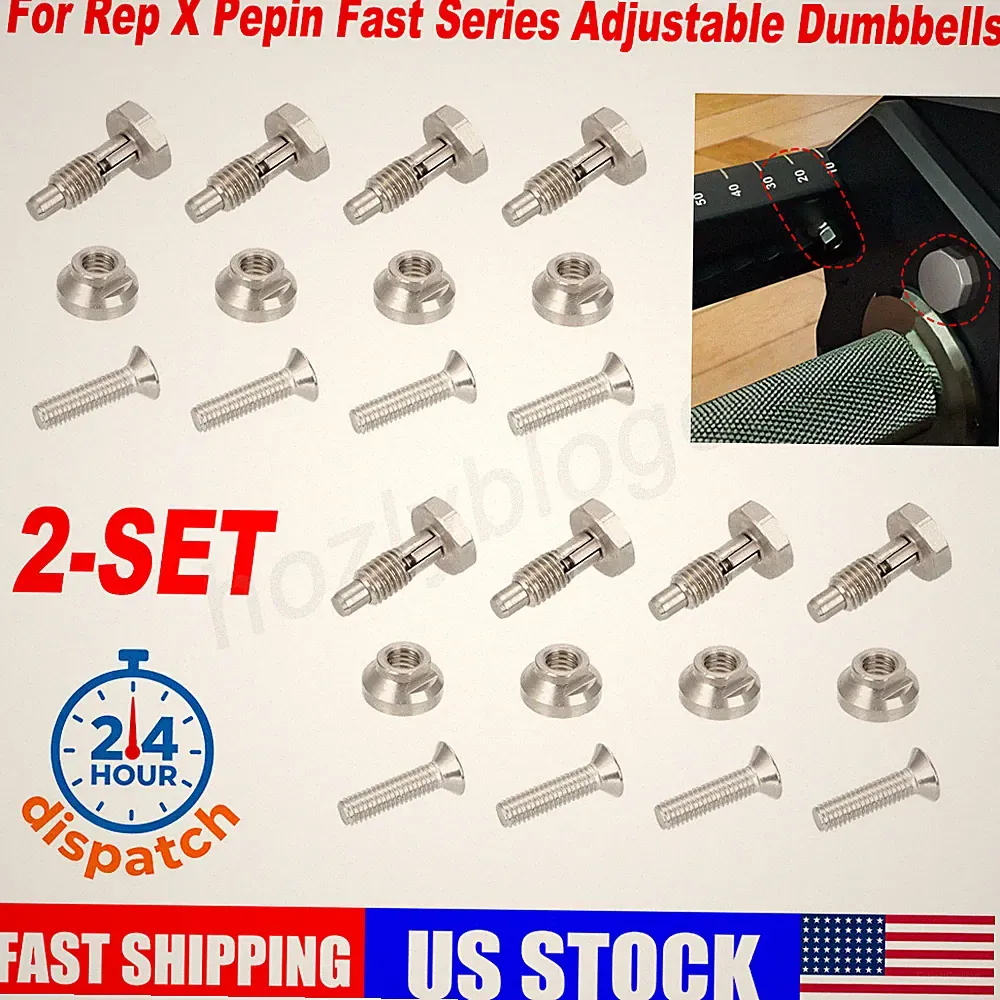 Upgrade For REP X PEPIN Dumbbell Enhanced Spring Pins Weight Adjustment Sliders