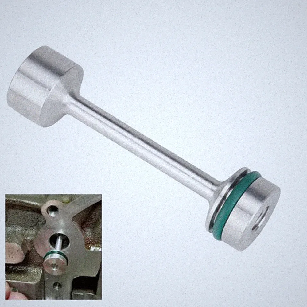 Upgrade LS Billet Aluminum Rear Plug Oil Diverter Barbell Dumbbell Shaped Oil