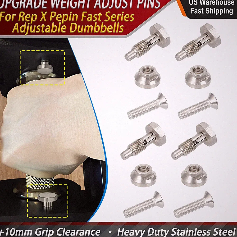 Upgrade Parts Kit for REP X PEPIN Dumbbells Spring Pins & Weight adj Slider US