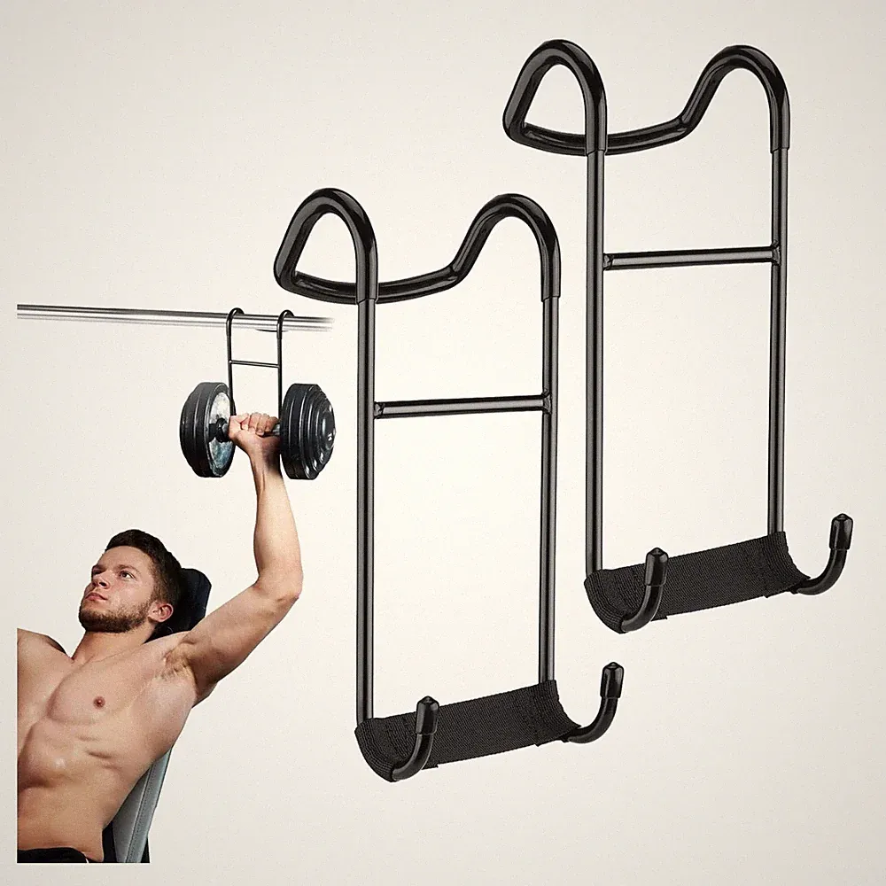 Upgraded 2-Pack Mad Spotter Pro 2.0 Dumbbell Hooks with 250 Lbs Load for Bench