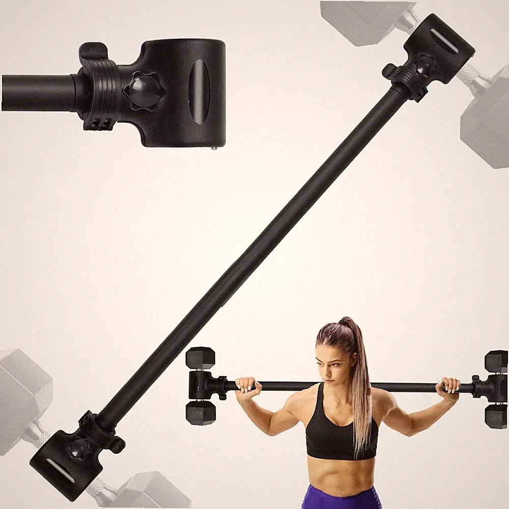 Upgraded Dumbbell Barbell Converter Bar - Transform Dumbbells into Barbell