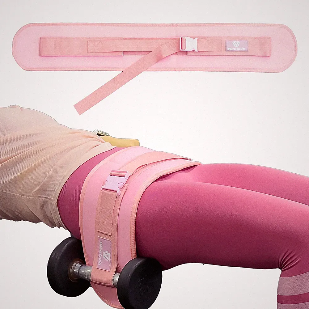 Upgraded Hip Thrust Belt For Dumbbells Home Gym Wide Long AntiSlip Pad Band