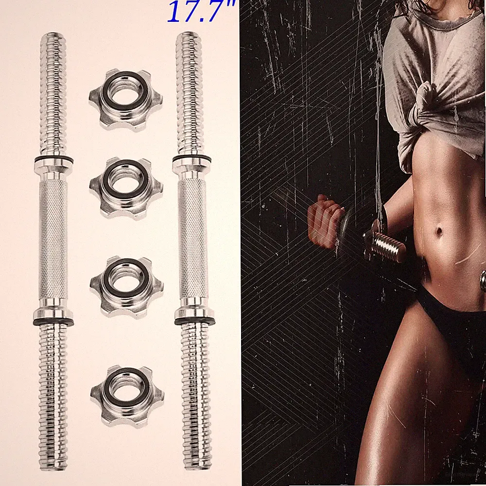 Upper Limb Strength Training Adjustable Dumbbell Bar Handles Home Gym 17.7"