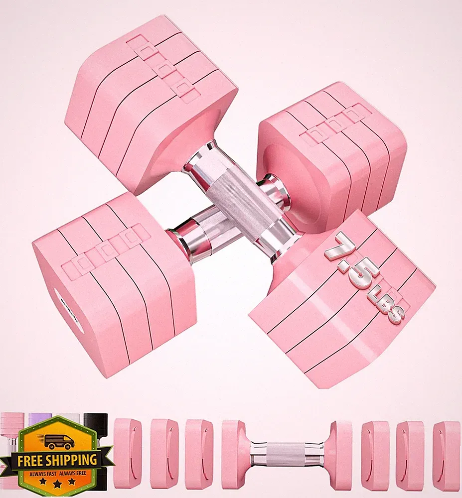 Upspeed Dumbbells Pink 7.5LB Each