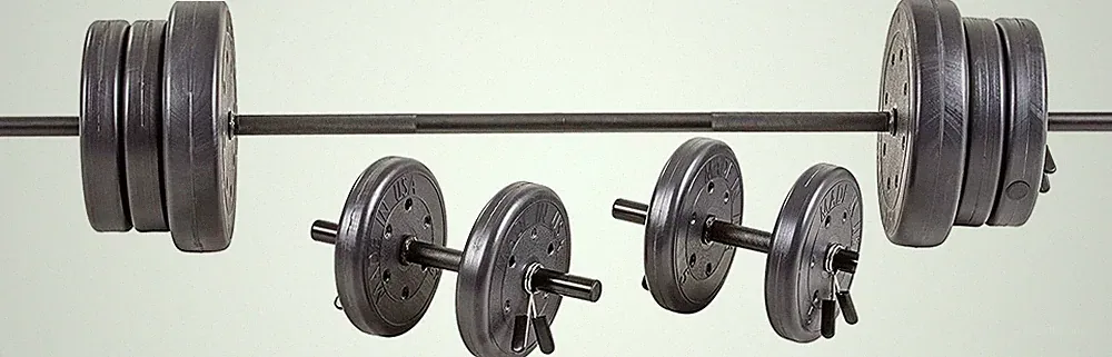 US Weight 105 lb Barbell Set Adjustable Dumbbells 6 ft Bar Home Gym