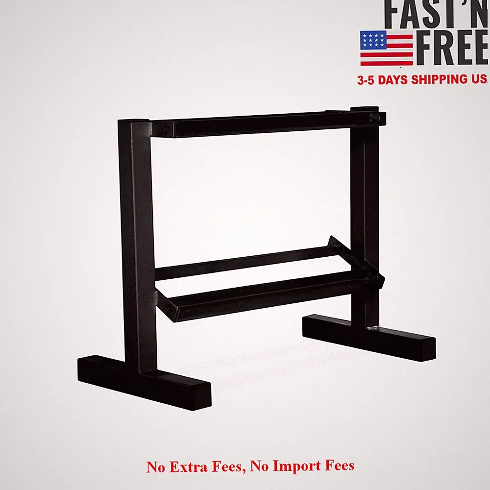 [USA WAREHOUSE] CAP 24 in Two-Tier Dumbbell Rack, Black, 200 lbs capacity, NEW