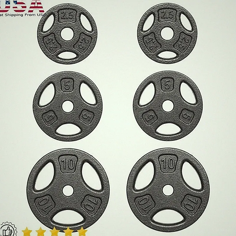 Versatile 35LB Weight Plate Set Strength Training Muscle Building Workout New