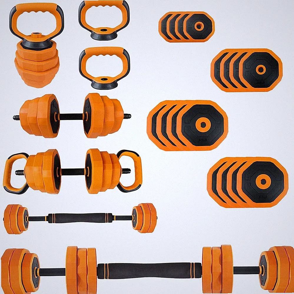 Versatile 4-in-1 Adjustable Dumbbell Set for Home Gym - Space Saving Weights