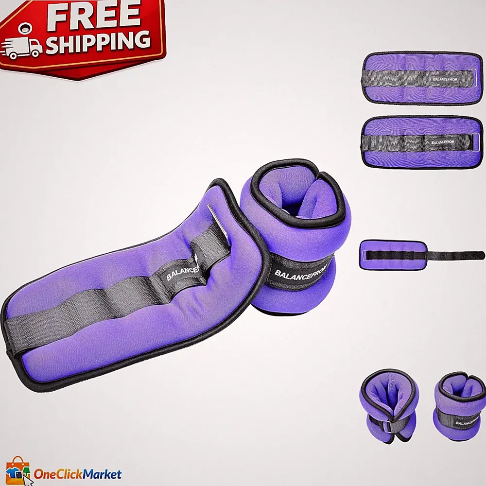 Versatile 5LB Adjustable Arm and Leg Weights - Perfect for Cardio & Aerobics