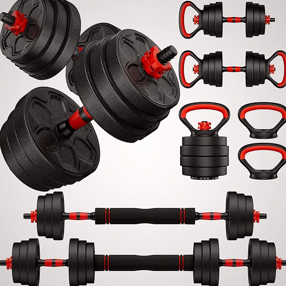 Versatile Adjustable Dumbbell Set - 4 in 1 Free Weight for Home Gym