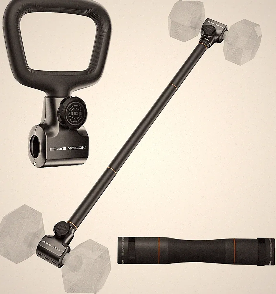 Versatile Dumbbell Converter Set for Barbell & Kettlebell Workouts