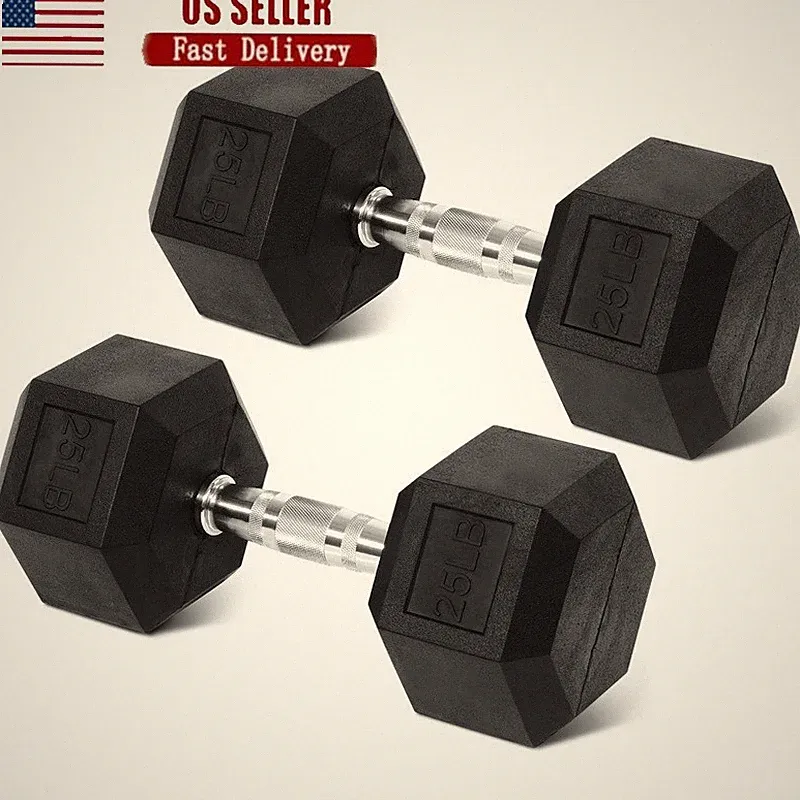 Versatile Hex Dumbbell Set Anti Slip Handle Full Body Workouts New Design