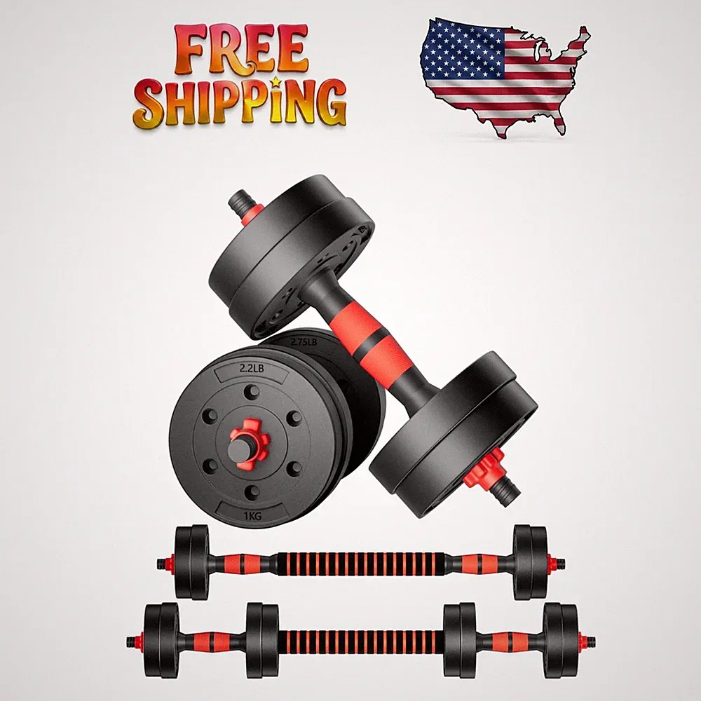 Versatile Lightweight Dumbbell Set - 20Lbs Adjustable Barbell for All Levels