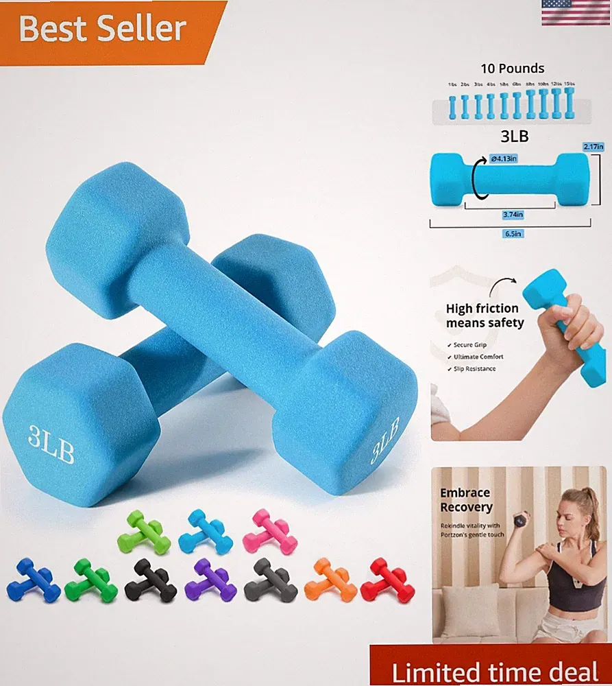 Versatile Neoprene Dumbbells - Strong Cast Iron Core, Perfect for Any Workout
