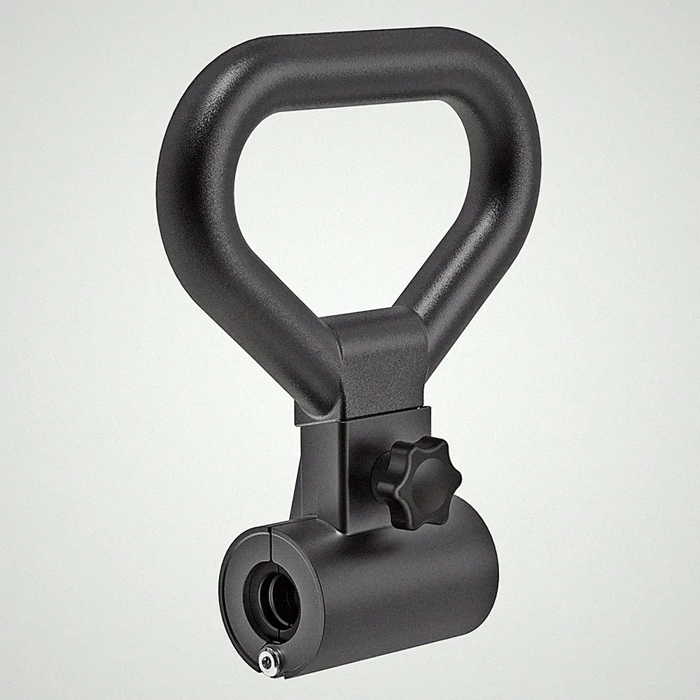 Versatile Steel Dumbbell to Kettlebell Converter Handle, Non-Slip Ergonomic G...