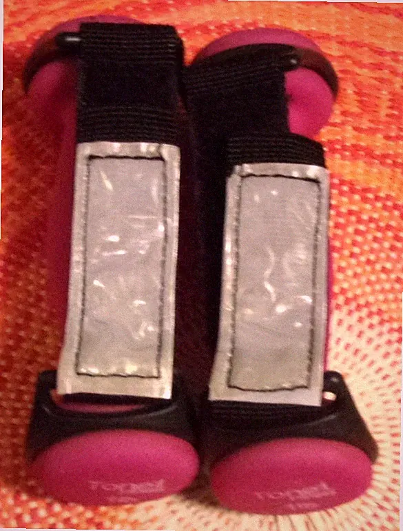 Vintage 1 lb Pair TONE FITNESS Hand Weights Exercise w/Adjustable Straps