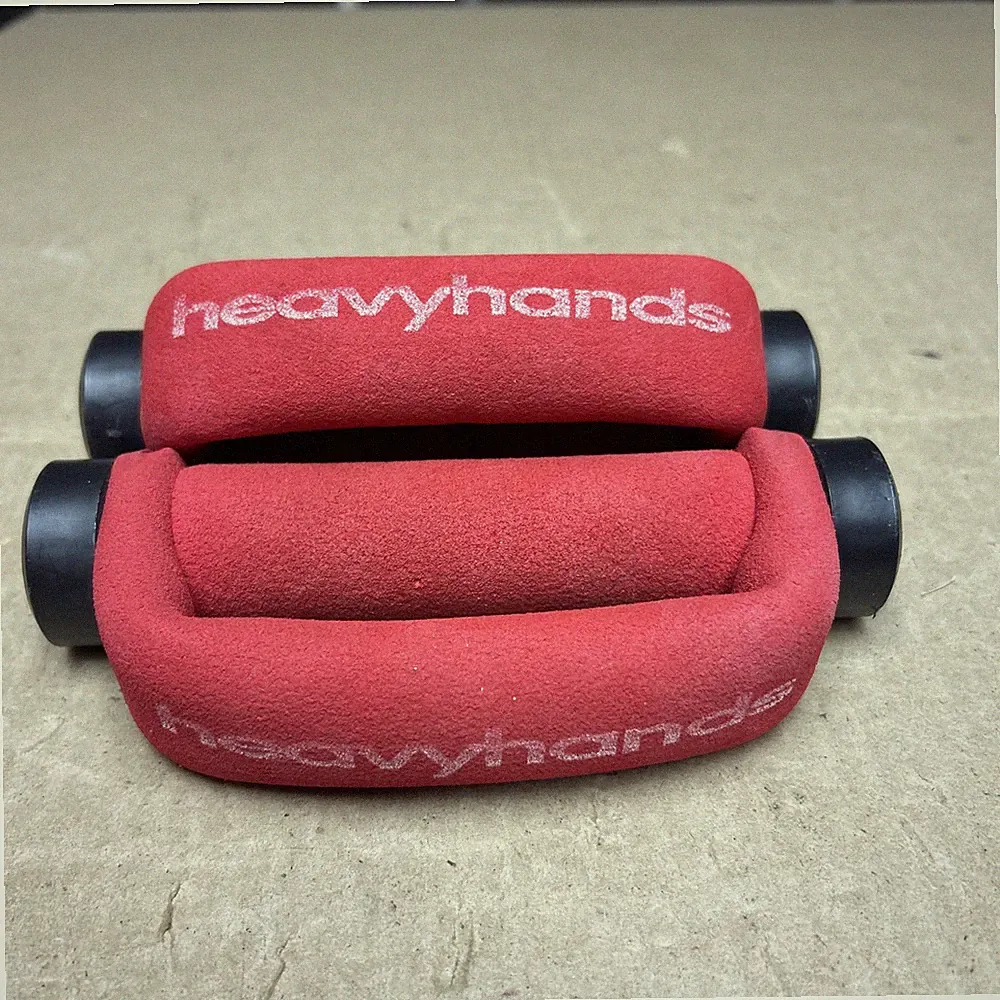 Vintage AMF Heavy Hands Pair Of 2 Dumbbell Hand Weights Red 1 Lbs