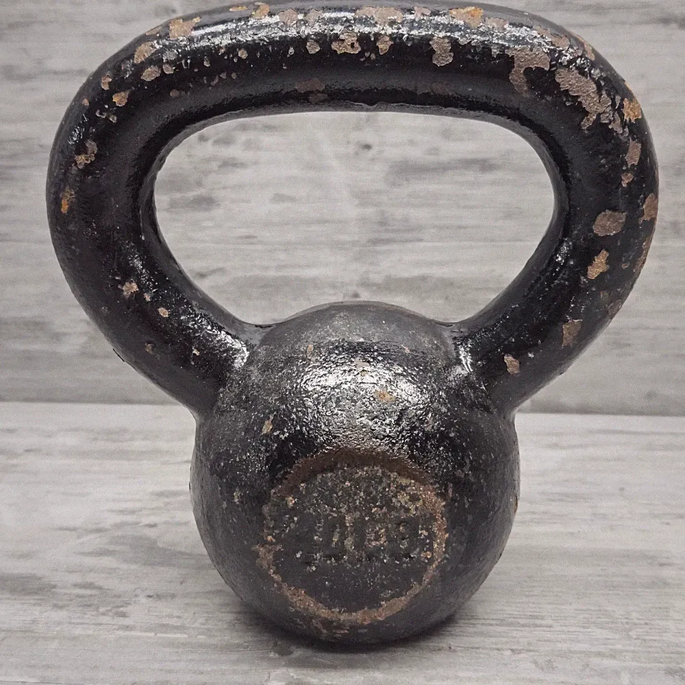 Vintage Barbell Cast Iron Kettlebell Single 10 Pounds