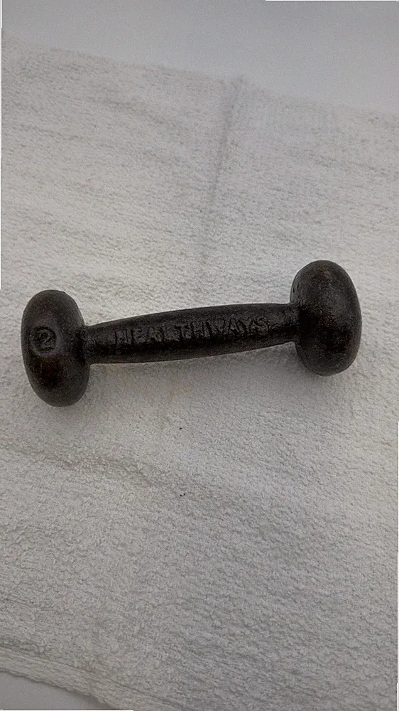 Vintage Healthways Cast Iron Dumbbell - 2 lbs.