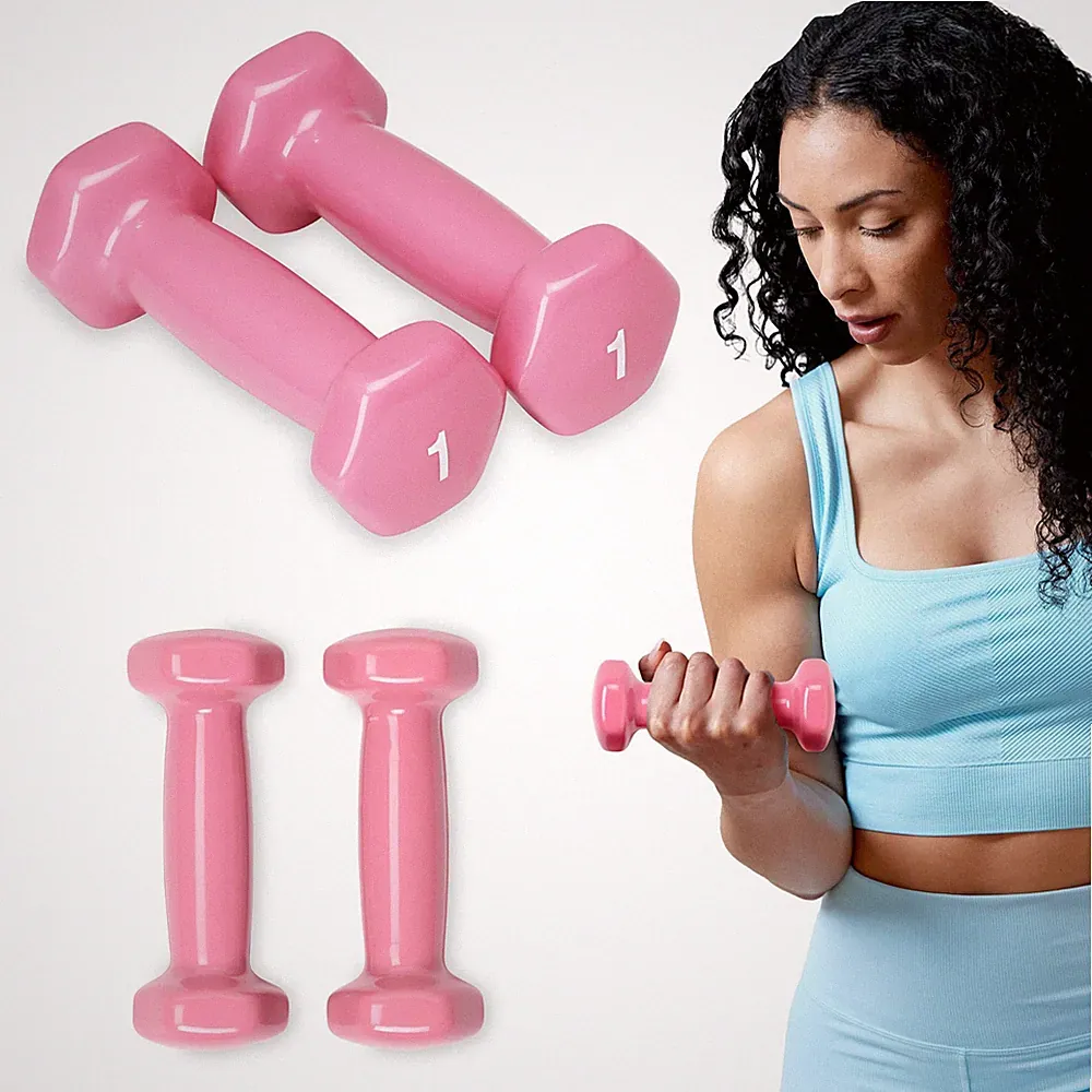 Vinyl Coated Dumbbell Set of2,Home Gym Strength Training Equipment,Free Weights