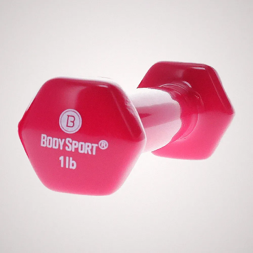 VINYL DUMBBELL, 1 LB, LATEX-FREE