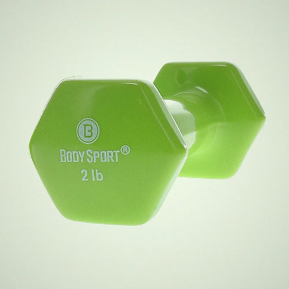 VINYL DUMBBELL, 2 LBS, LATEX-FREE