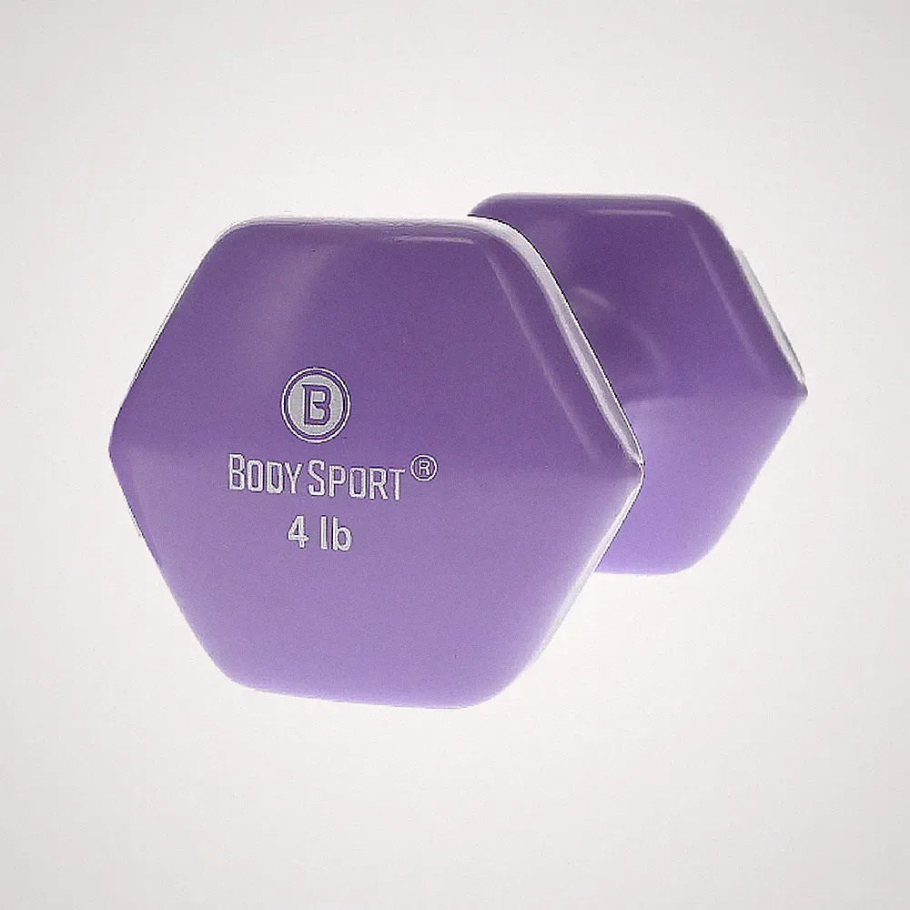 VINYL DUMBBELL, 4 LBS, LATEX-FREE