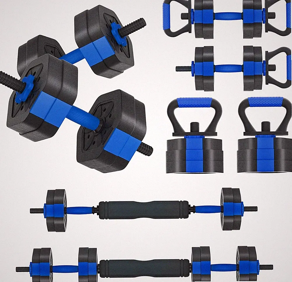 VIVITORY Adjustable Dumbbell Set, 25/35/45/55/65/75 Lbs Free Weights | 4-In-1 Fi