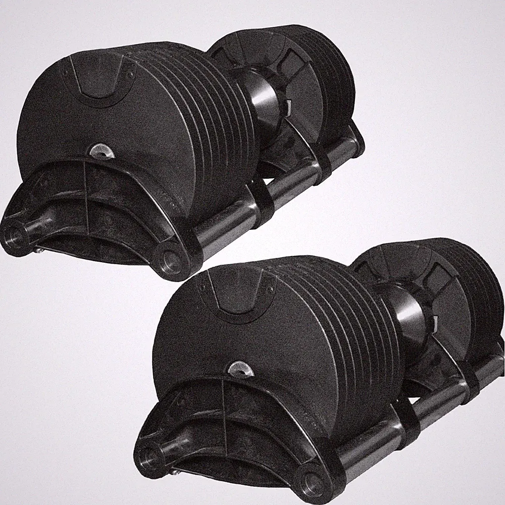Vlex Heavy Adjustable Dumbbells, Sold as Pair (Set of 2) — up to 32 kg/70 lbs