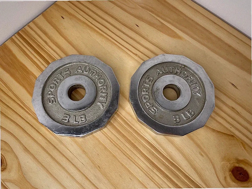 metal dumbbell plates