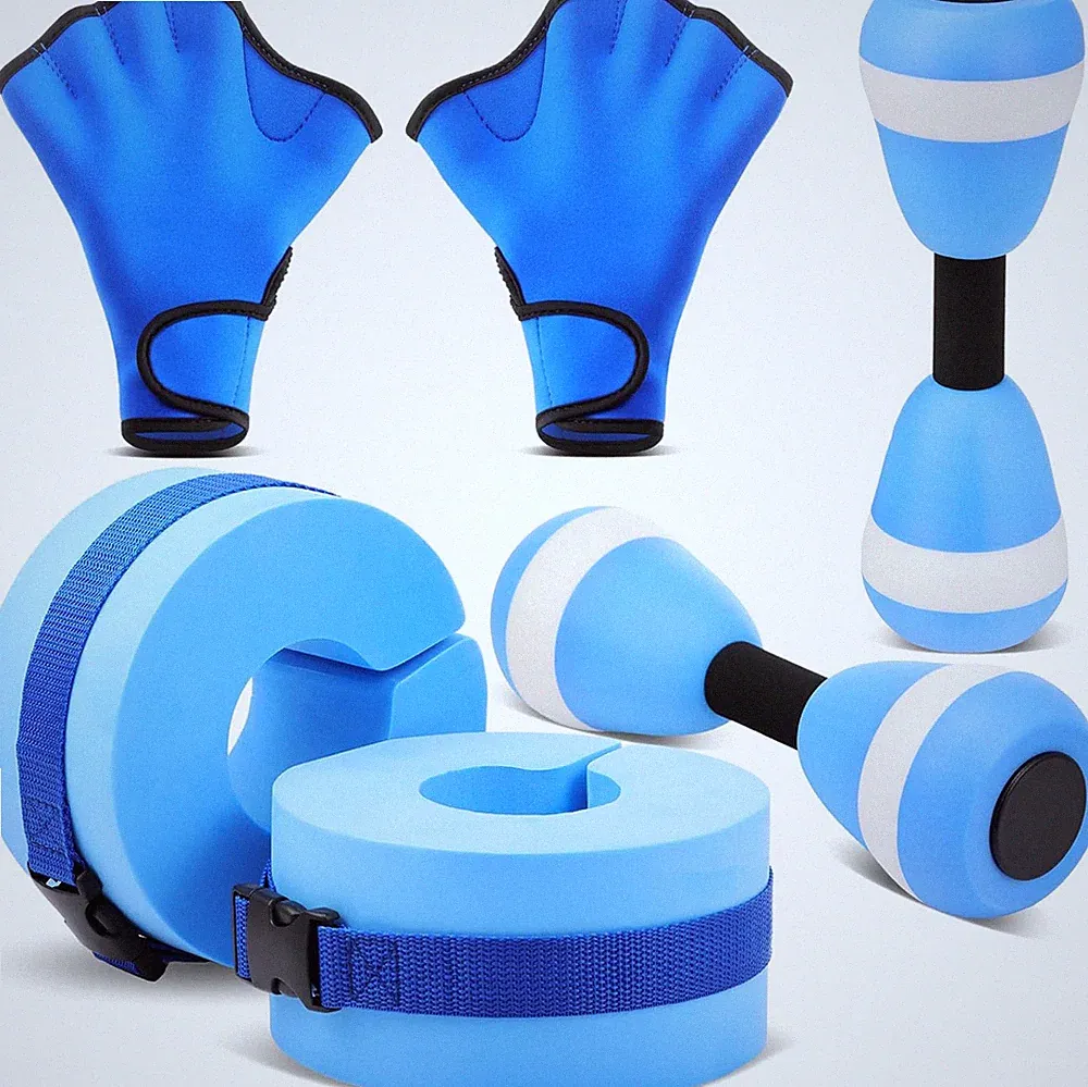 Water Aerobics Set for Aquatic Exercise Include Foam Water Dumbbell Swim Aquatic