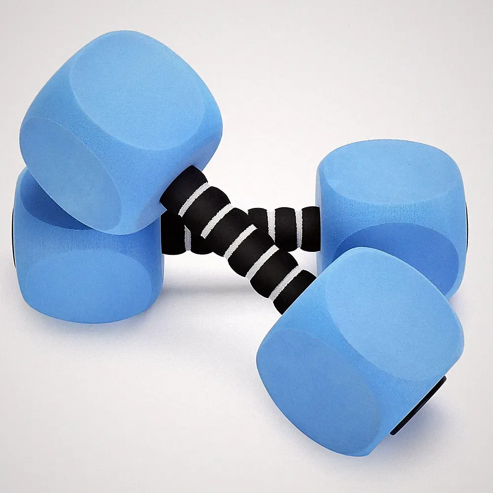 Water Dumbbells, 2Pack Aquatic Exercise Dumbbells, EVA Foam Barbells for Men...