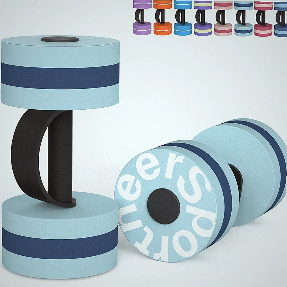 Water Dumbbells Set of 2 EVA Foam Pool Weights Aqua Fitness Sportneer Aquatic