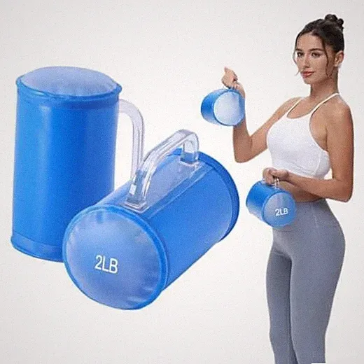 Water Dumbbells, Water Filled Training Dumbbells, Travel Weights Set