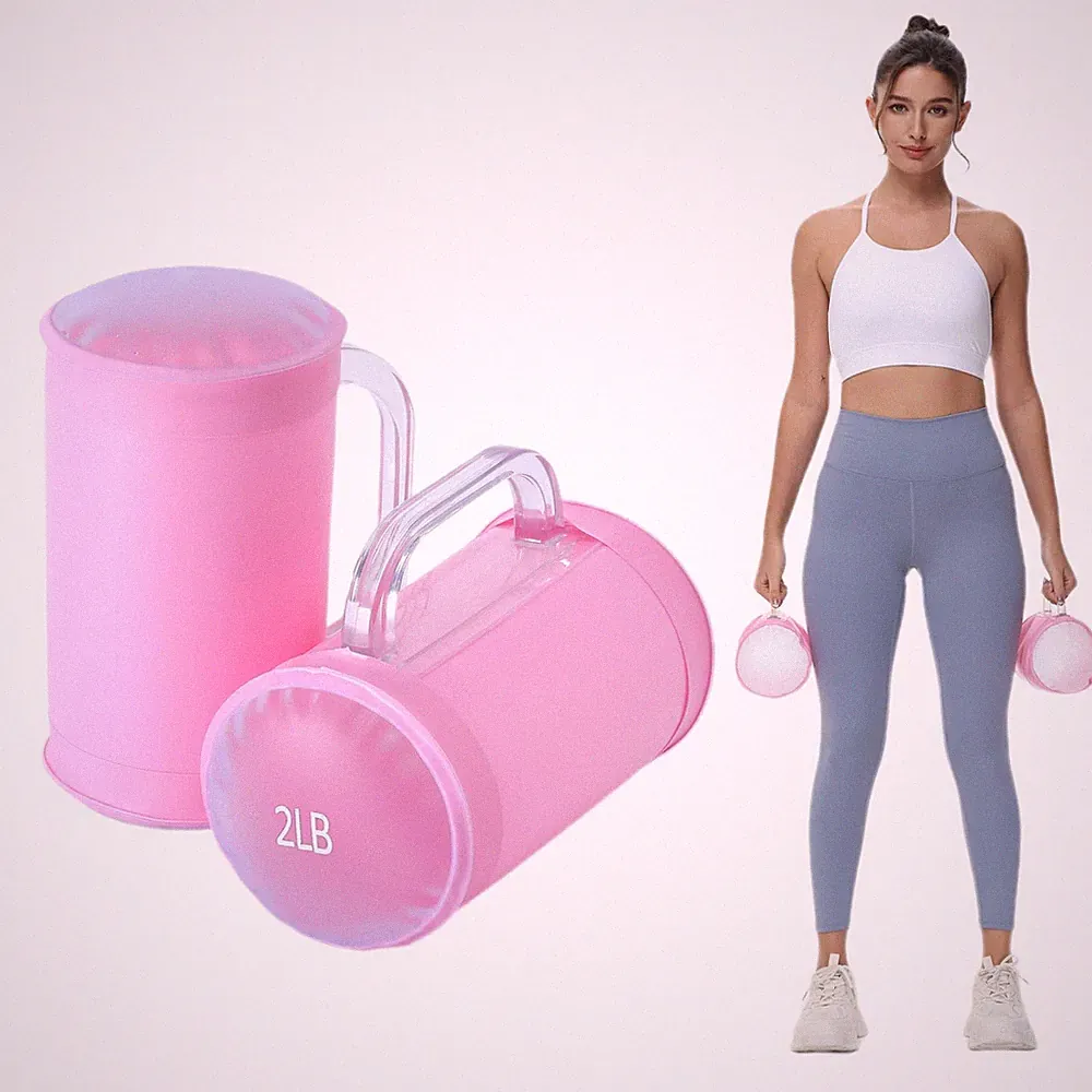 Water Dumbbells, Water Filled Training Dumbbells, Travel Weights Set, Adjusta...