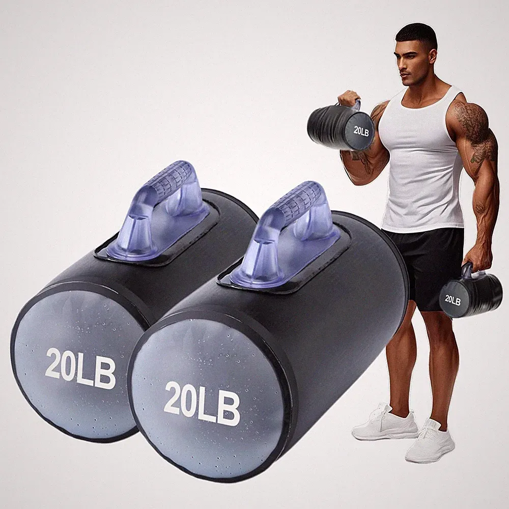 Water Dumbbells, Water Filled Training Dumbbells, Travel Weights Set, Adjusta...