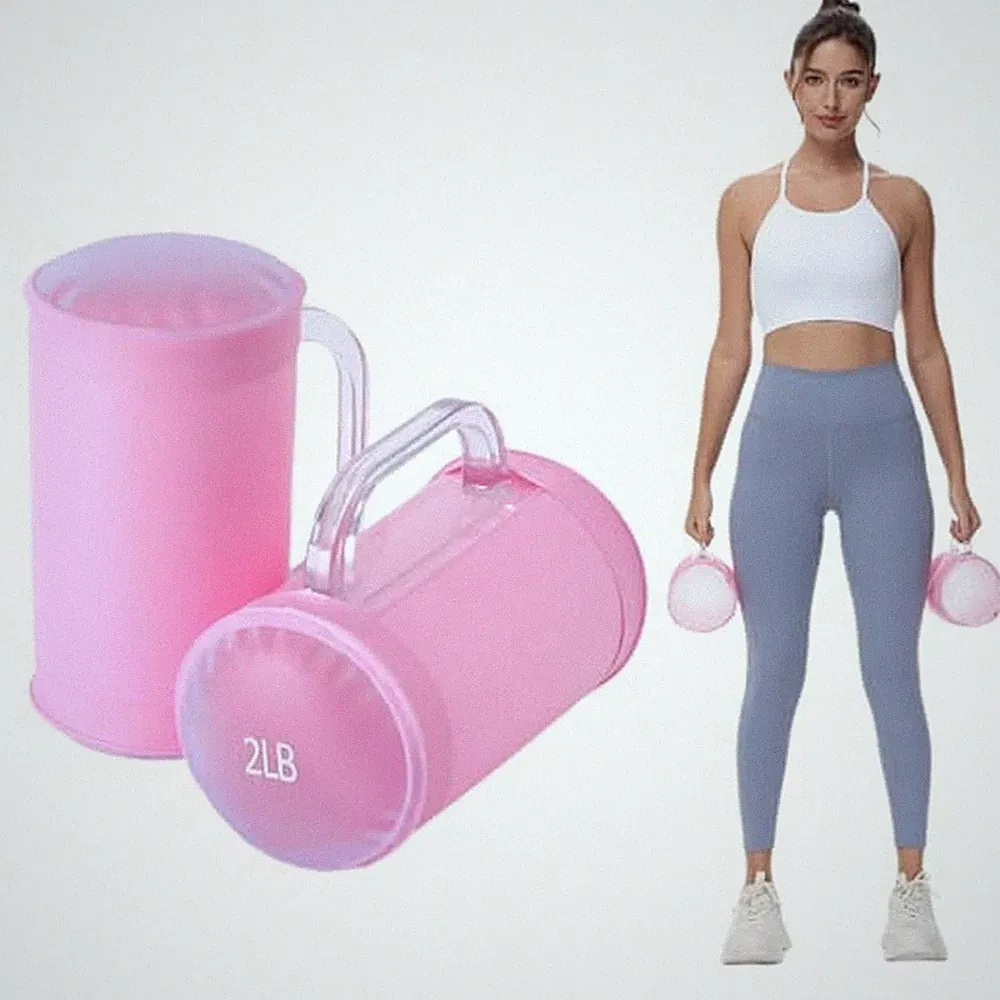 Water Dumbbells,Water Filled Training Dumbbells, Travel Weights Set, Adjustab...