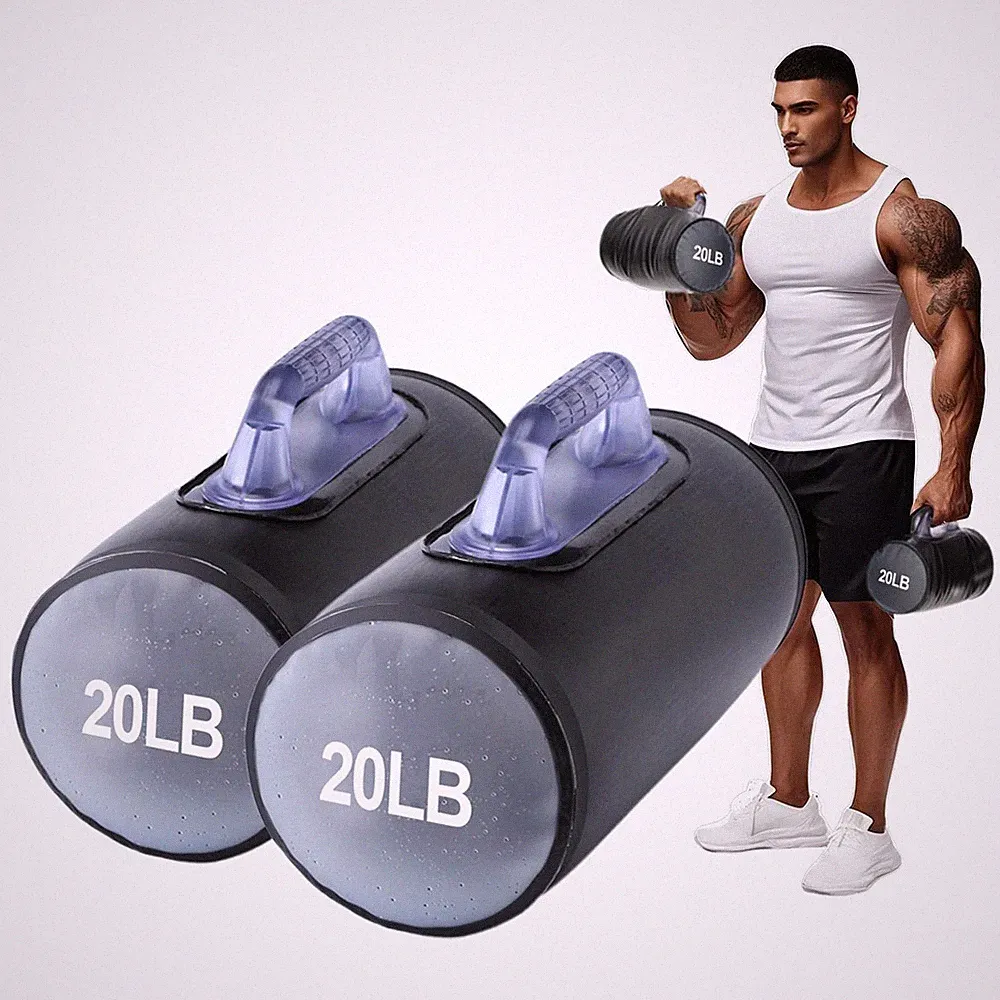 Water Dumbbells,Water Filled Training Dumbbells, Travel Weights Set, Adjustab...