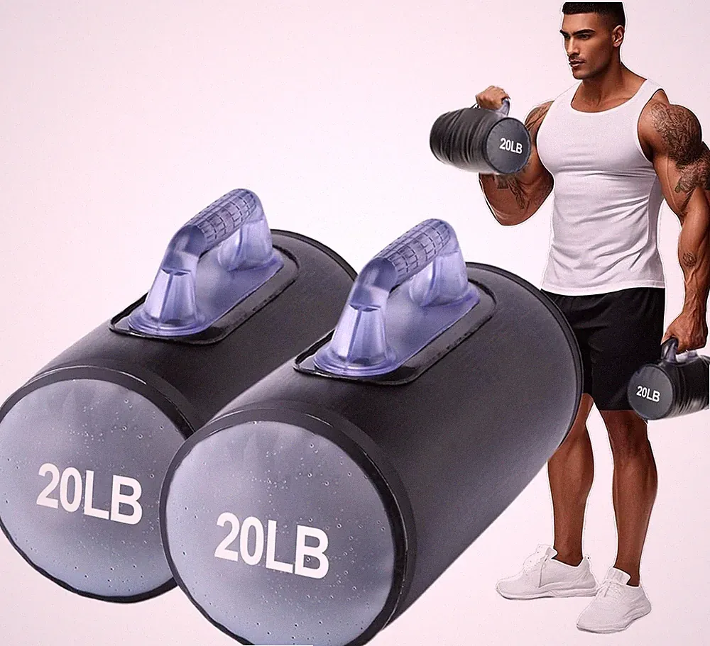 Water Dumbbells,Water Filled Training Dumbbells, Travel Weights Set, Adjustable