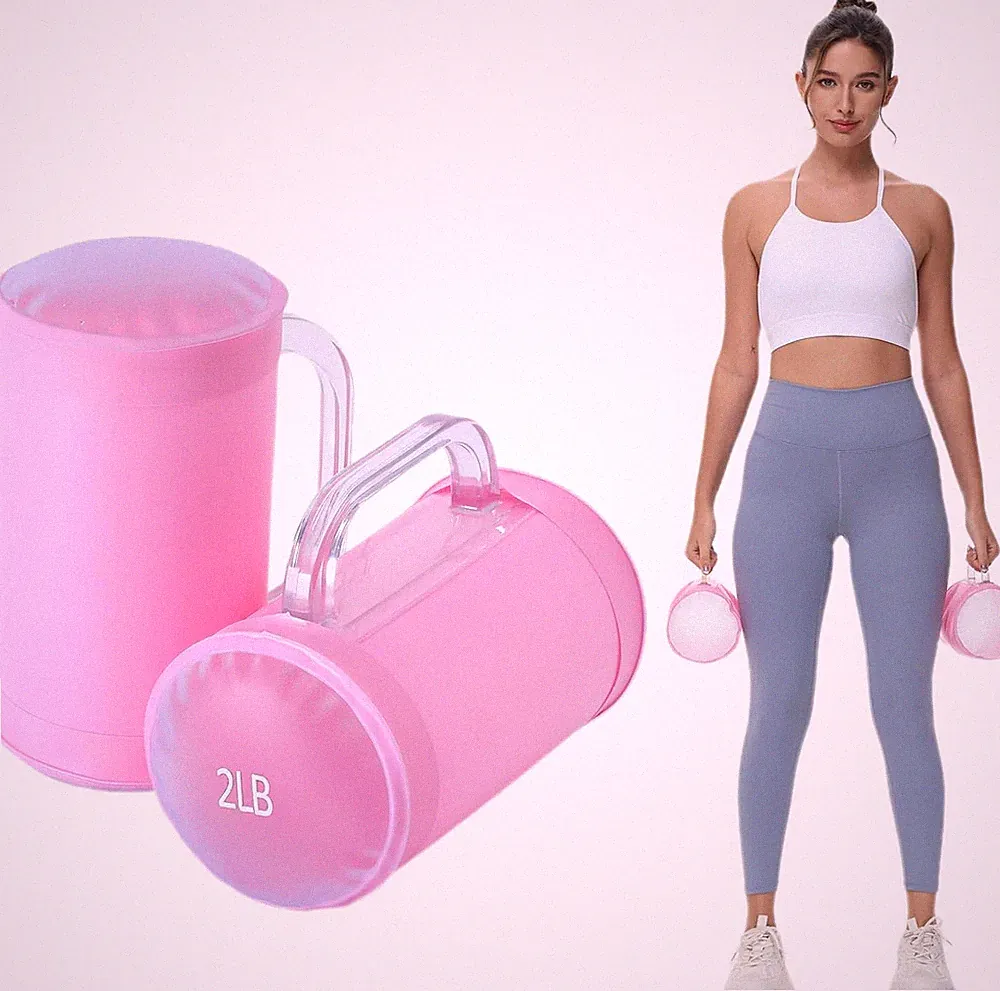 Water Dumbbells, Water Filled Training Weights Set, Water Weight Bag, Travel Wei