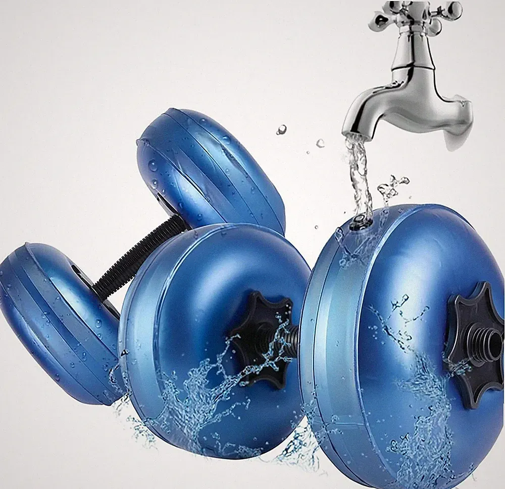 Water Filled Dumbbells Set, Water Filled Weights 2Pcs/Set, Portable Travel